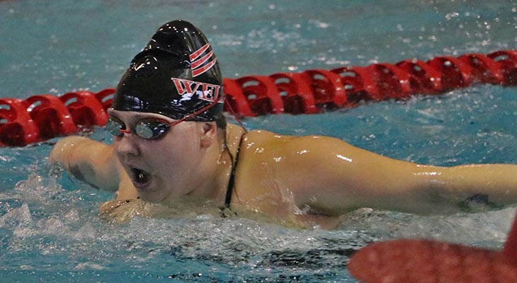 Women’s Swimming Team Wins NEAC Opener